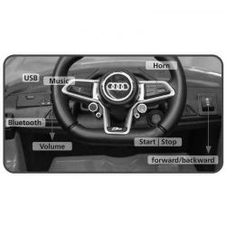Elbil Audi R8 Svart Einhell Version Jamara 18 volt