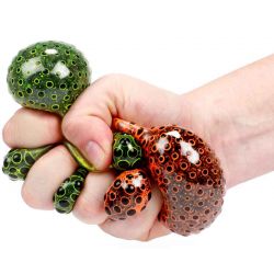 Klämboll Alien Egg med svarta pärlor