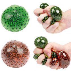 Klämboll Alienägg Fidget med mjuka svarta pärlor