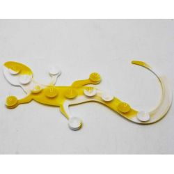 Squido Popit Strip suction Gecko Octoplop It Lizard Sugkopps ödla Fidget 20 cm