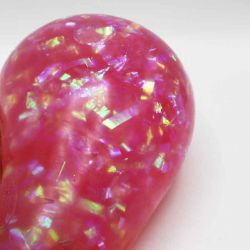 Klämboll med glittriga band Squeeze 15 cm