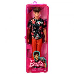 Barbie Ken Fashionistas Docka med blommig skjorta och oranga byxor 
