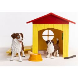 Schleich Hundkoja med hundar 42573