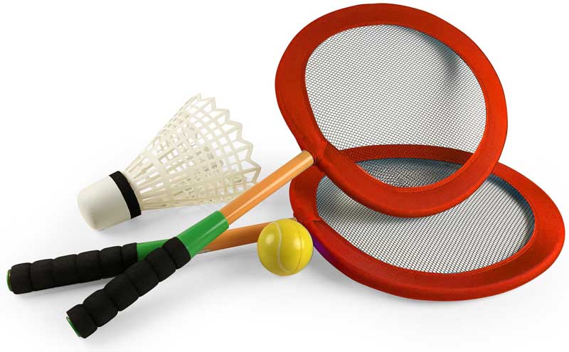 Jumbo Badminton Röd Set till barn