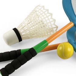 Jumbo Badminton Blå Set till barn