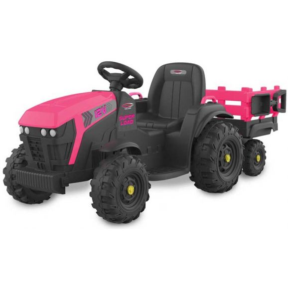 Eltraktor Rosa Super Load med vagn 12 volt Jamara