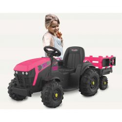 Eltraktor Rosa Super Load med vagn 12 volt Jamara