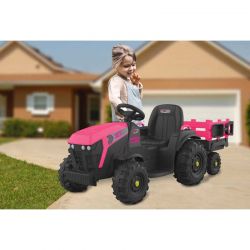 Eltraktor Rosa Super Load med vagn 12 volt Jamara