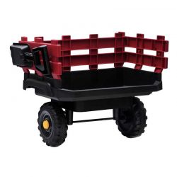 Eltraktor Röd Super Load med vagn 12 volt Jamara