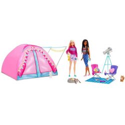 Barbie Camping Tält med dockor