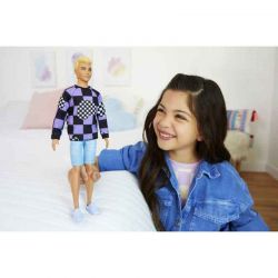 Barbie Ken Docka Sweater, Shorts Fashionistas Checkered